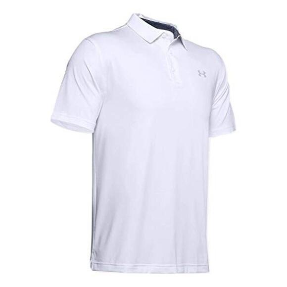 Under Armour Men's UA White Playoff Feeder Heather Polo 2XL 1311005-100